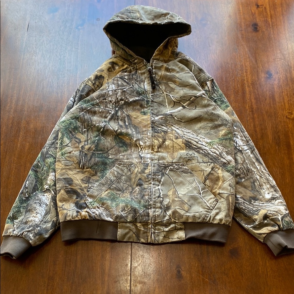 Game Winner Camouflage Hooded Jacket Youth Size L